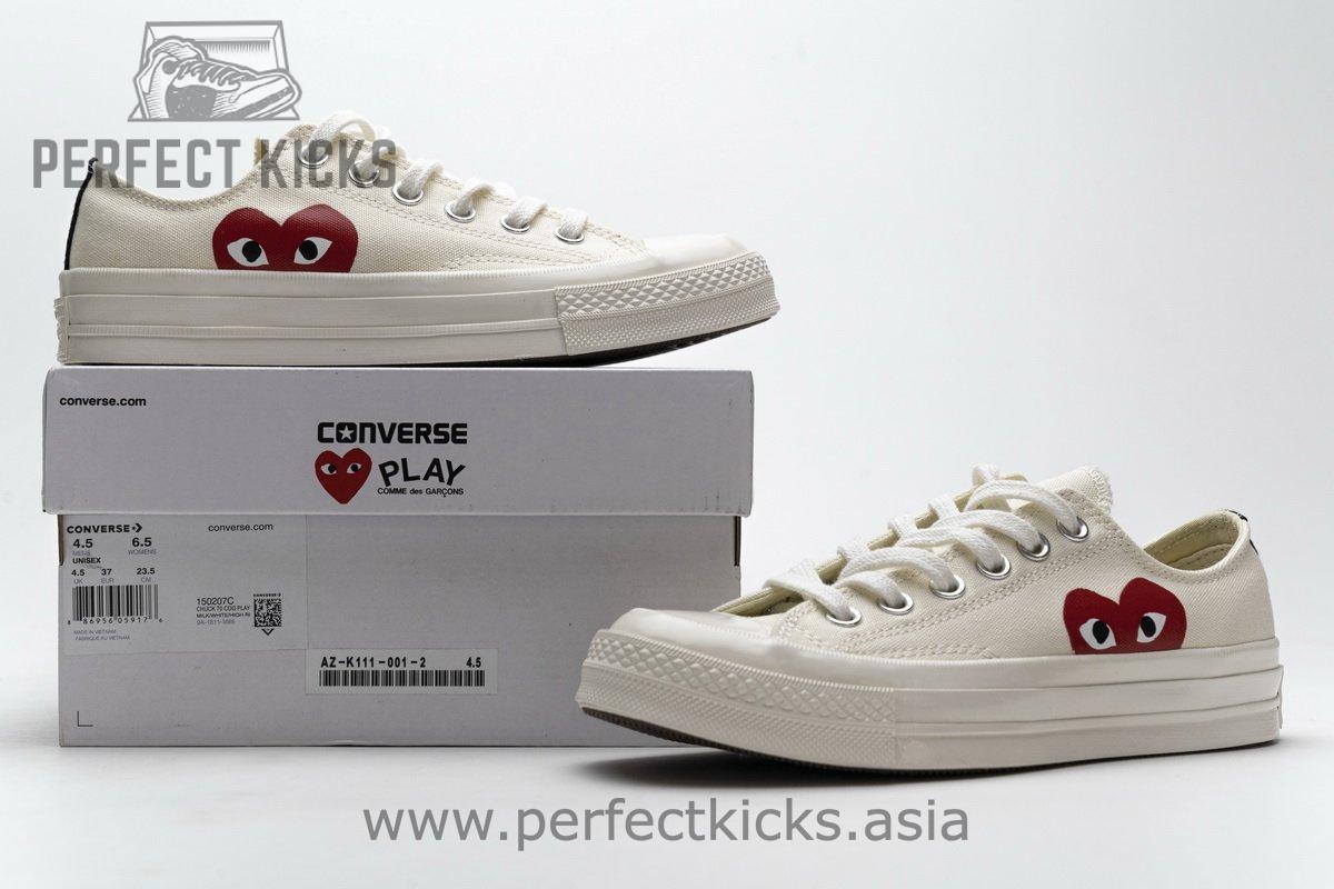 150207C CDG Play x Converse Chuck Taylor All Star 70 OX - Image 2