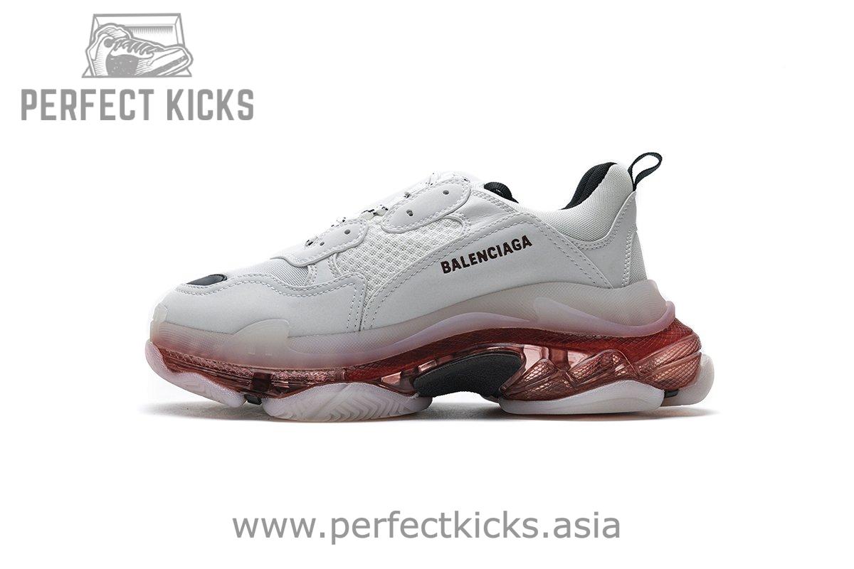 0625 W09O1 Balenciaga Triple S Milk White Black