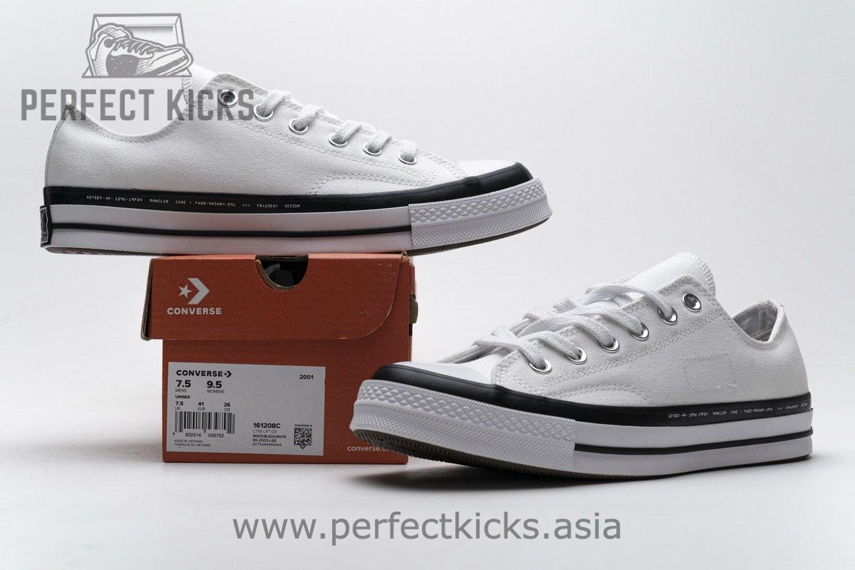 161208C Fragment x Moncler Converse CTAS LIFT OX White - Image 2