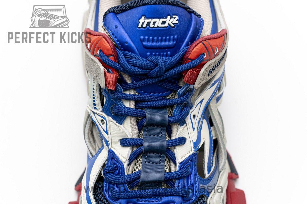 570391 W2GN2 8570 Blenciaga Track 2 Sneaker Beige Blue - Image 8
