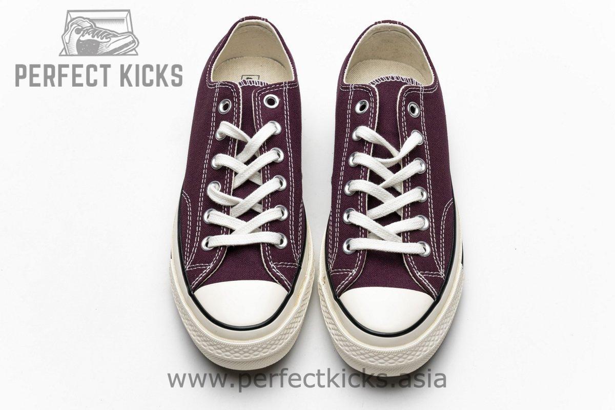 162059C Converse Chuck 70 OX Dark Burgundy Black Egret - Image 4