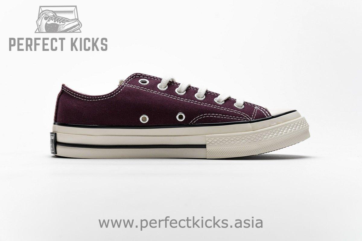 162059C Converse Chuck 70 OX Dark Burgundy Black Egret - Image 8