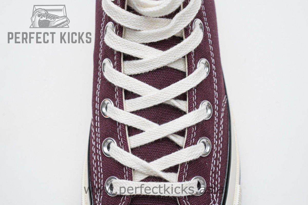162051C Converse Chuck 70 HI Dark Burgundy Black Egret - Image 10