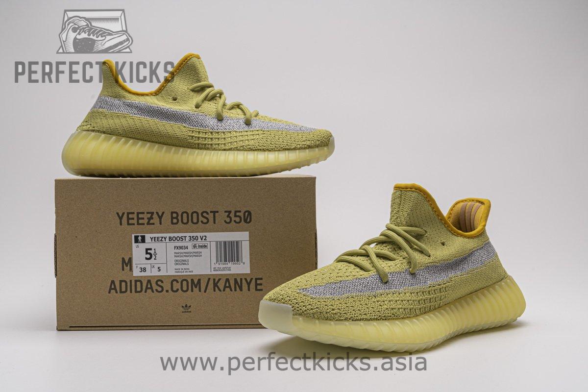 FX9034 adidas Yeezy Boost 350 V2 “Marsh”Real Boost - Image 9