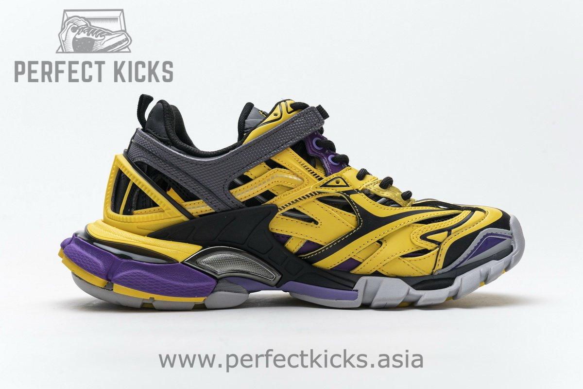 570391 W2GN1 2027 Blenciaga Track 2 Sneaker Yellow Black - Image 9