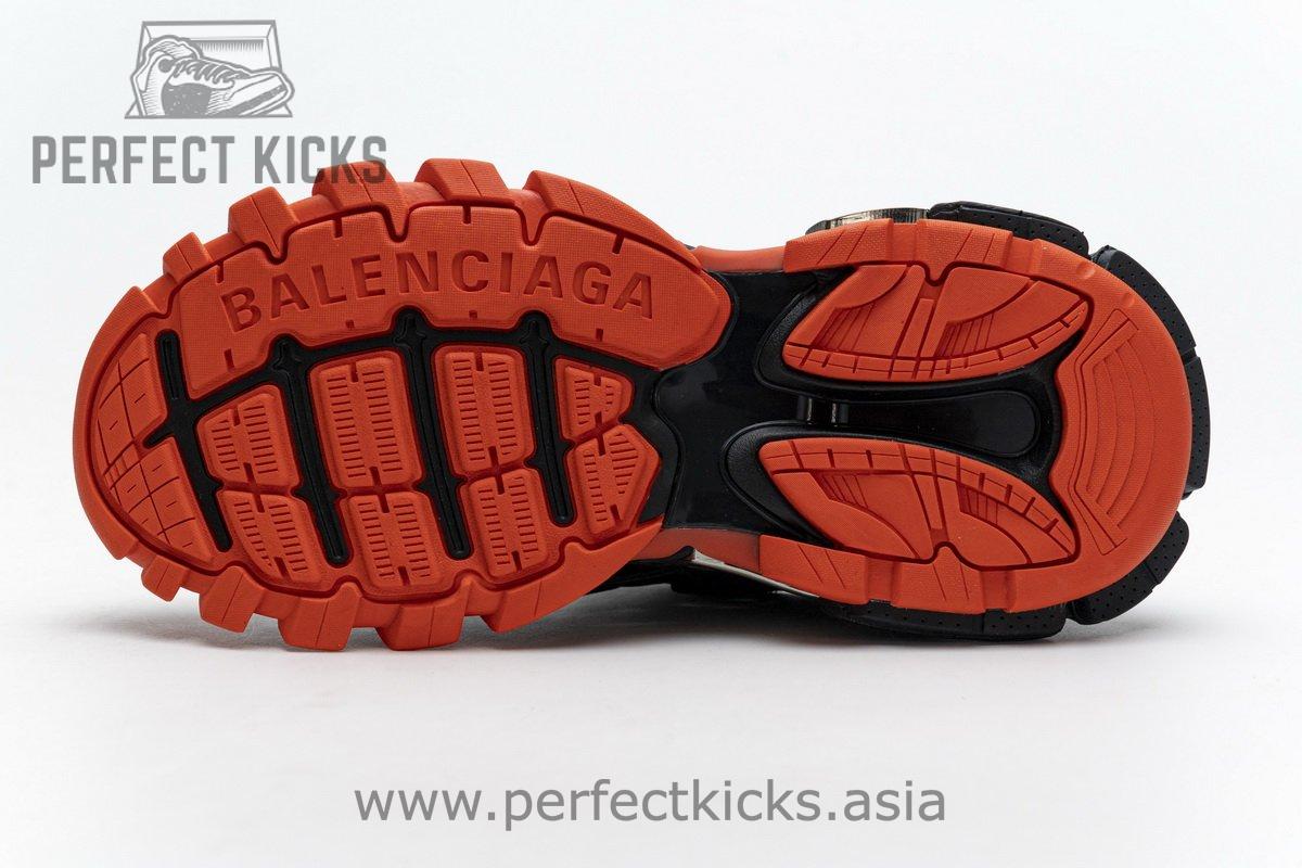 570391 W2GN1 2002 Blenciaga Track 2 Sneaker Dark Grey Orange - Image 9