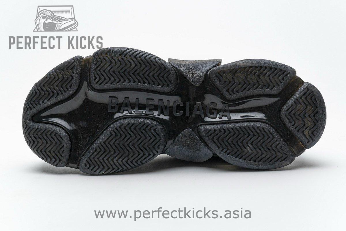 541624 W09O1 2268 Balenciaga Triple S Black Brown Red - Image 9