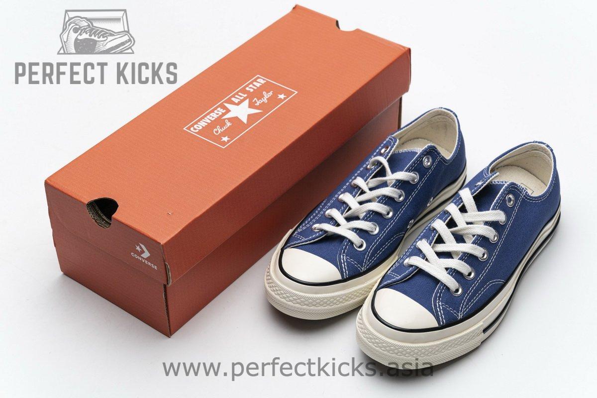 162064C Converse Chuck 70 OX True Navy Black Egret - Image 4