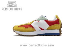 NB327LAB New Balance White Red Yellow