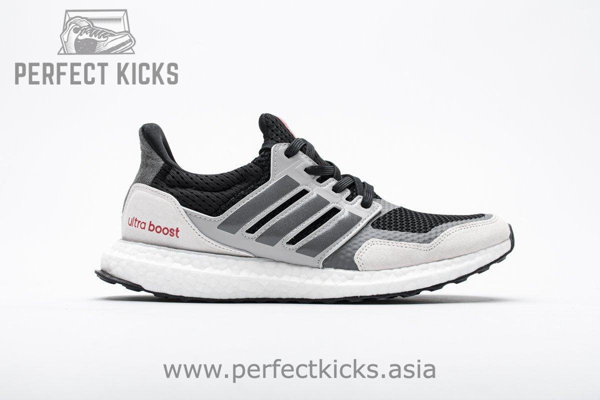 EF0720 adidas Ultra Boost S&L Black Grey Four Red Real Boost - Image 2