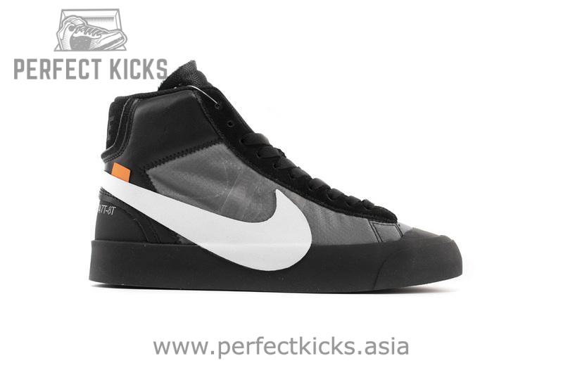 OFF WHITE X Nike Blazer Mid AA3832-001 Black - Image 7