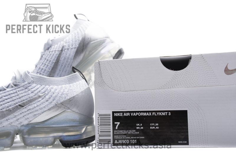 Nike Air Vapormax Flyknit 3 White Reflect Silver AJ6900-101 - Image 4