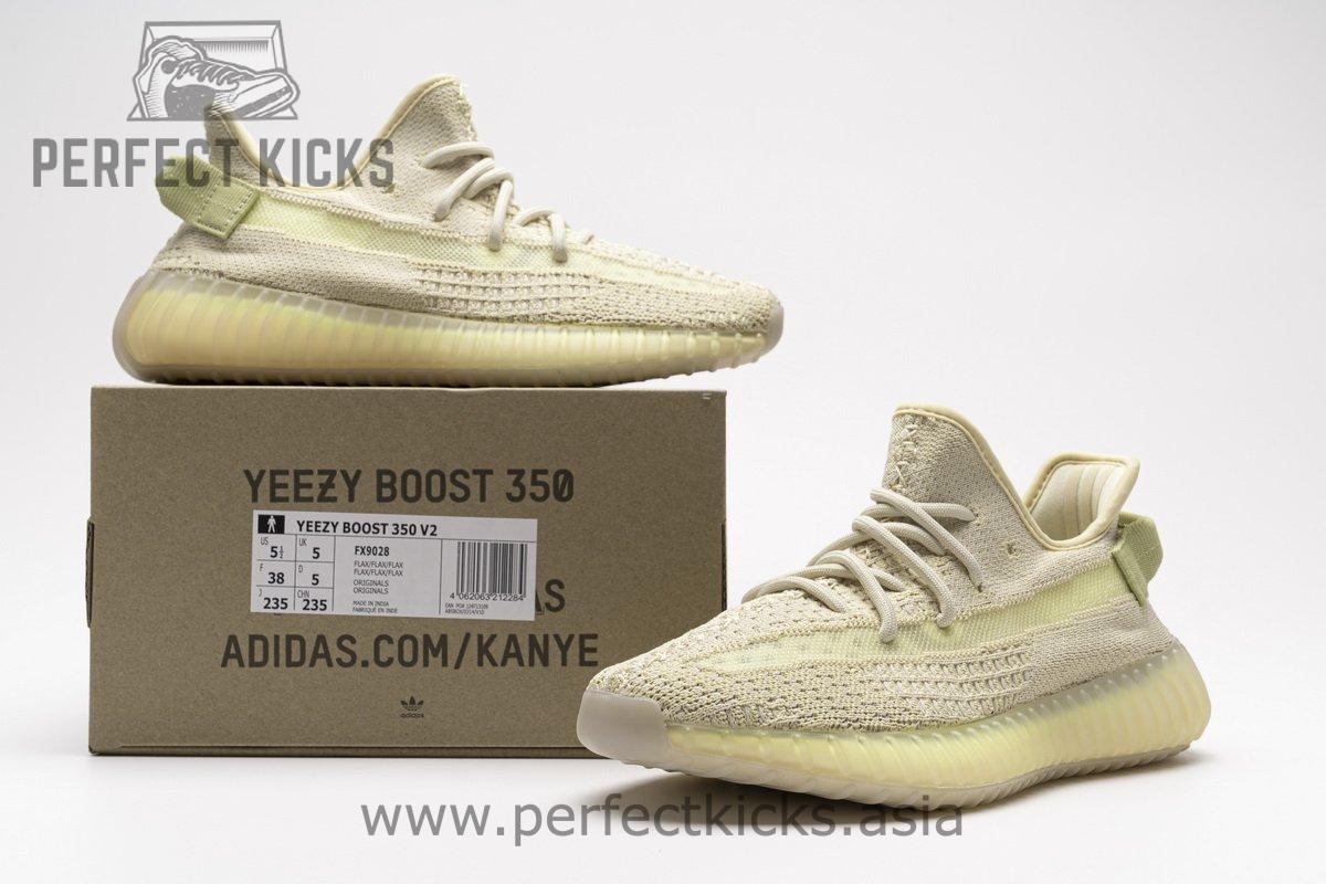 FX9028 adidas Yeezy Boost 350 V2 “Flax”Real Boost - Image 8