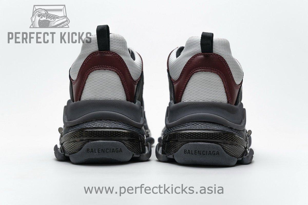 541624 W09O1 2268 Balenciaga Triple S Black Brown Red - Image 7