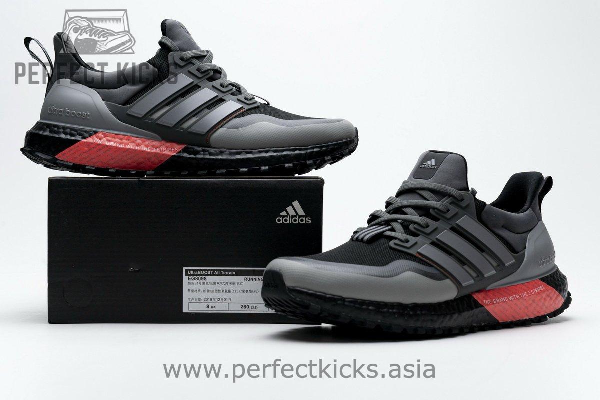 EG8098 adidas Ultra Boost All Terrain Black Grey Red - Image 2