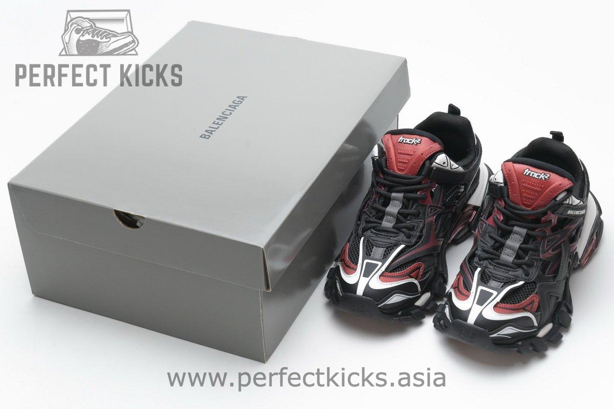 568615 W2GN3 6000 Blenciaga Track 2 Sneaker Burgundy - Image 3