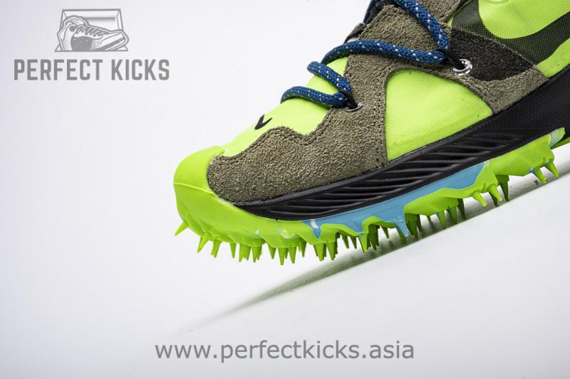 OFF WHITE X Nike Zoom Terra Kiger 5 White Electric Green CD8179-300 - Image 2