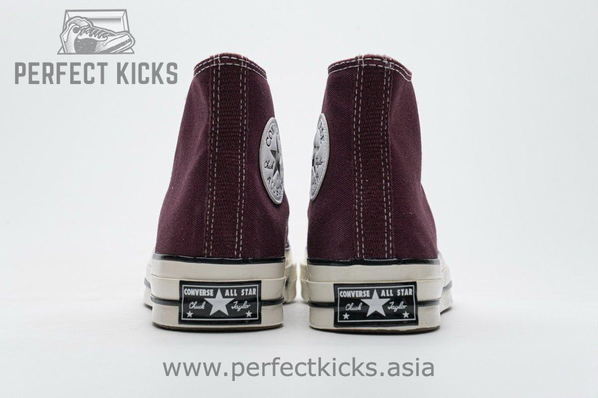 162051C Converse Chuck 70 HI Dark Burgundy Black Egret - Image 7