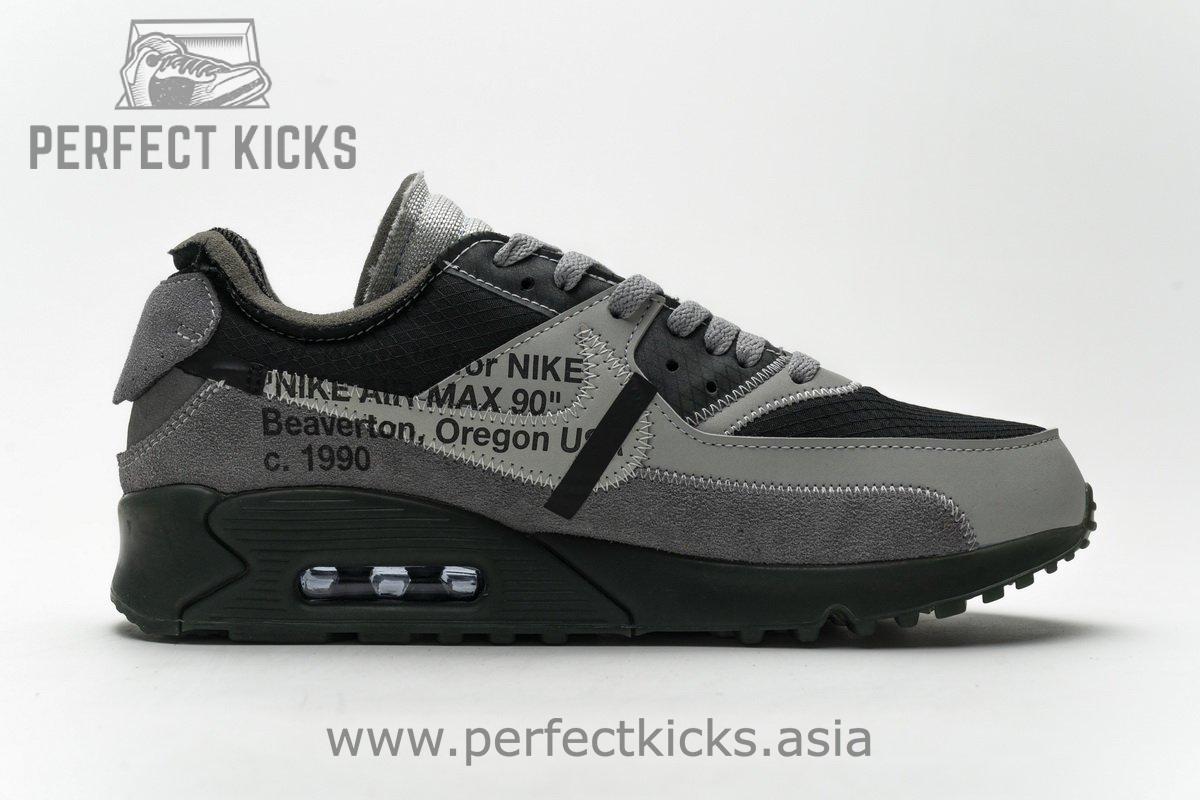 OFF-White x Nike Air Max 90 Grey - Image 3