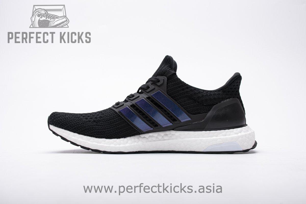 FW5692 adidas Ultra Boost 4.0 Black Blue Real Boost