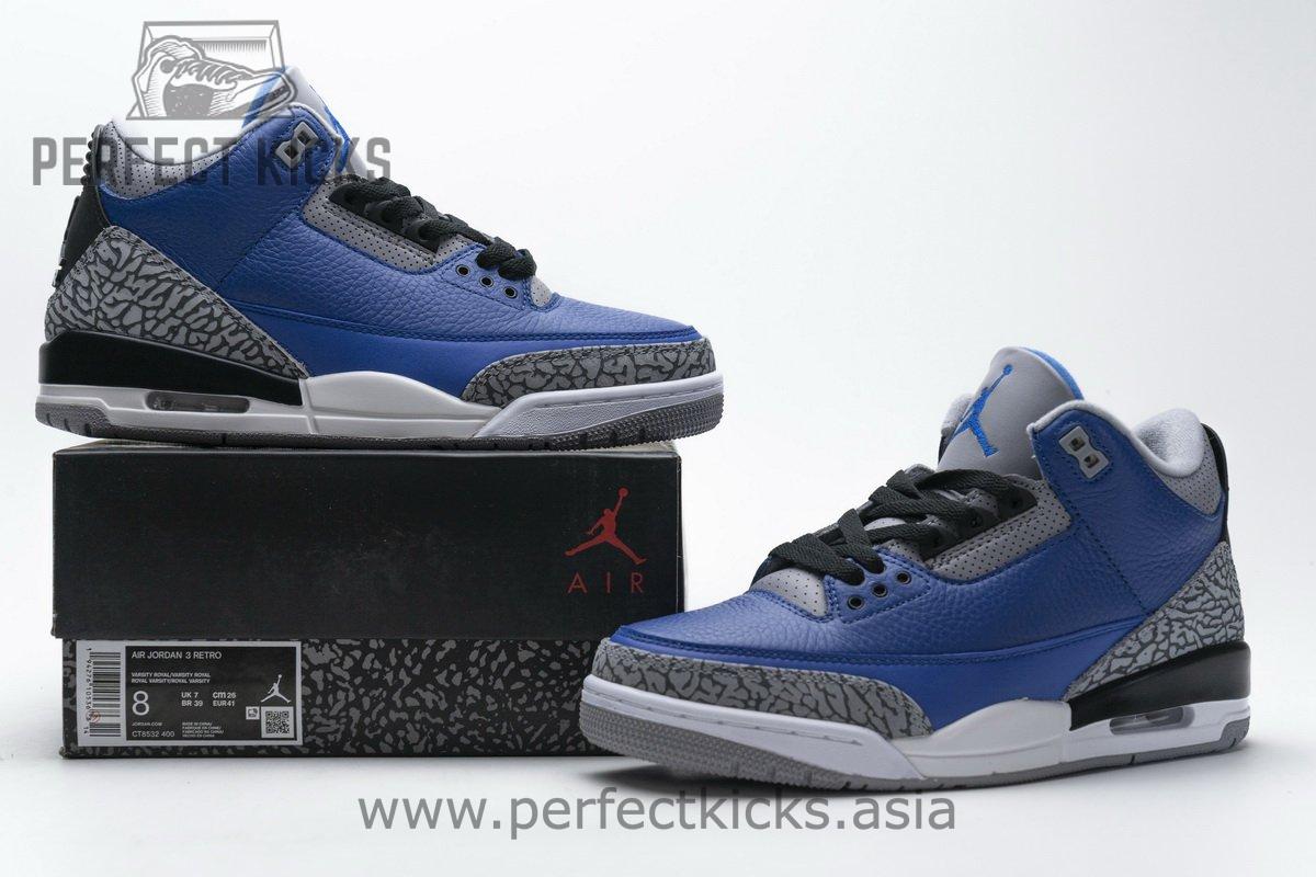 CT8532-400 Air Jordan 3 Retro -Varsity Royal - Image 2