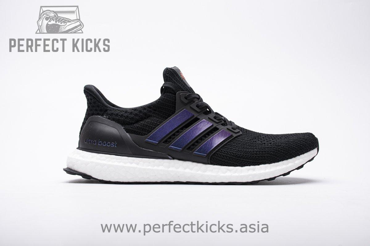 FW5692 adidas Ultra Boost 4.0 Black Blue Real Boost - Image 2