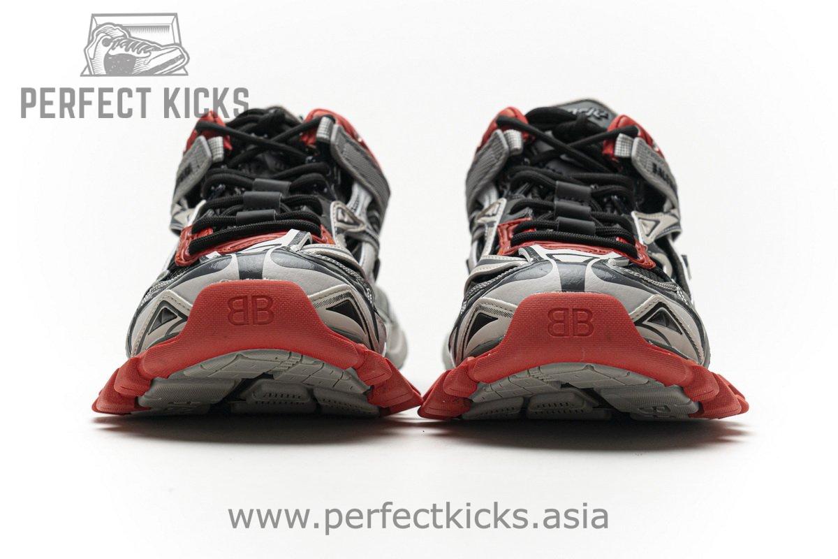 570391 W2GN3 1003 Blenciaga Track 2 Sneaker Grey Red - Image 5