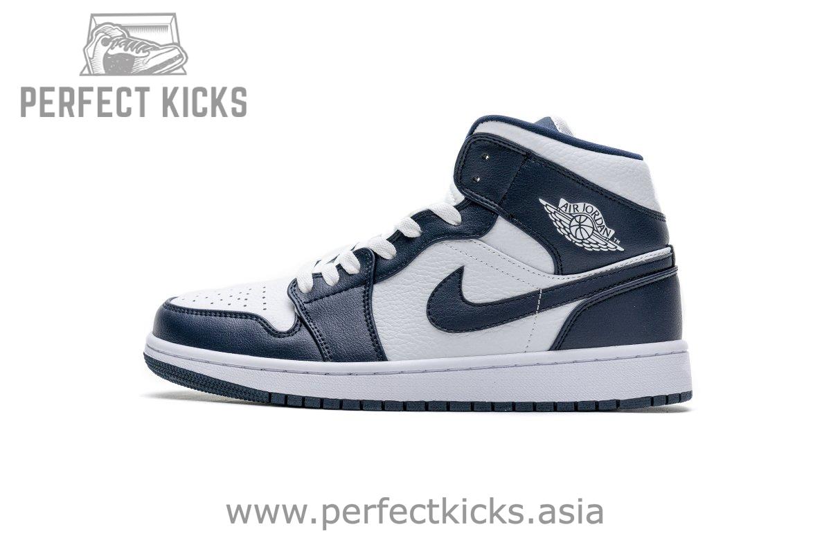 554724-174 Air Jordan 1 Mid Obsidian