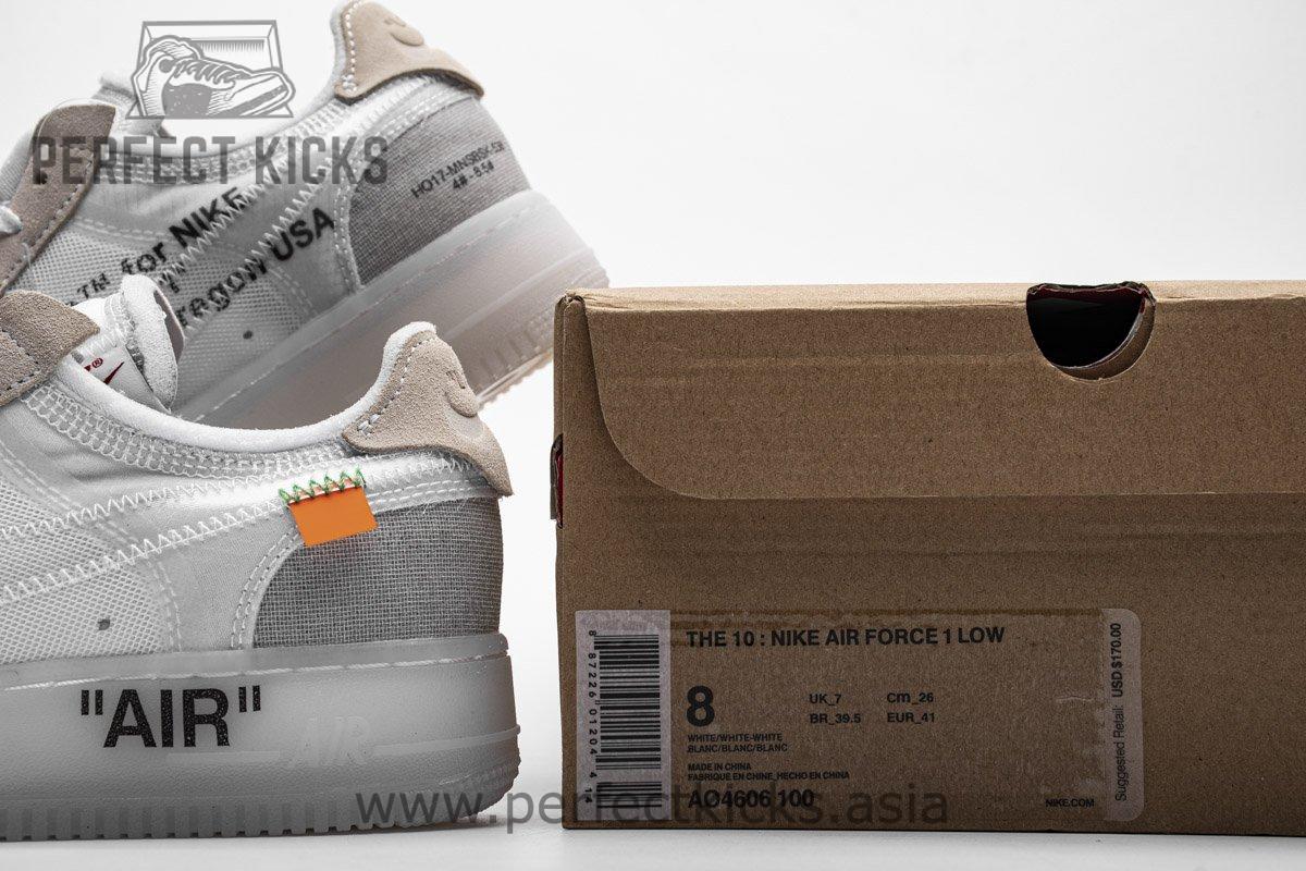 AO4606-100 OFF White X Air Force 1 Low White - Image 10