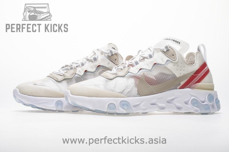 Nike React Element 87 “White Red” AQ1090-100 - Image 6