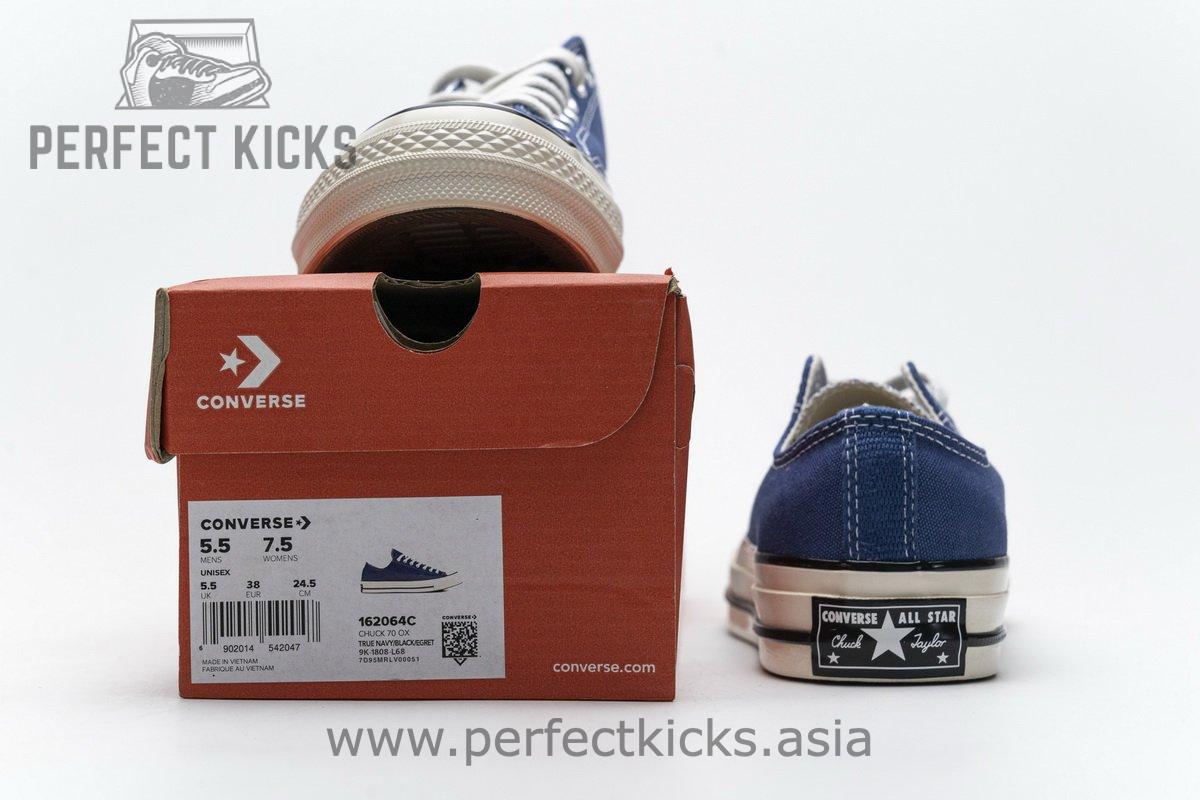 162064C Converse Chuck 70 OX True Navy Black Egret - Image 3