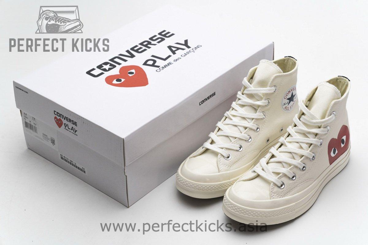 150205C CDG Play x Converse Chuck Taylor All Star 70 High Top - Image 3