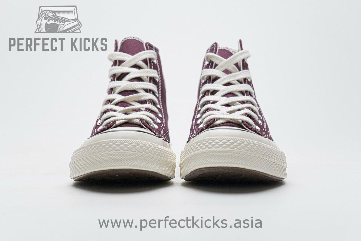 162051C Converse Chuck 70 HI Dark Burgundy Black Egret - Image 5