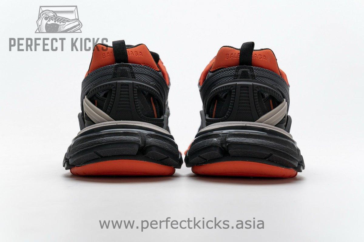 570391 W2GN1 2002 Blenciaga Track 2 Sneaker Dark Grey Orange - Image 7