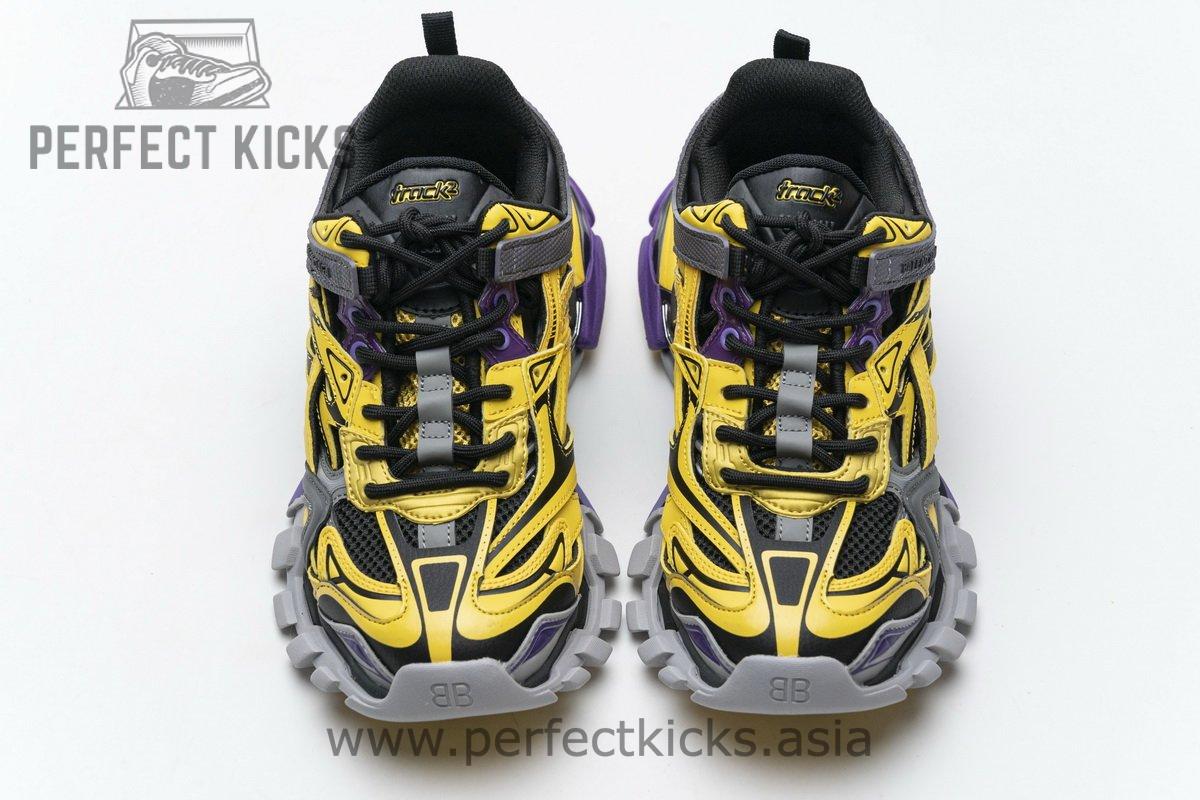 570391 W2GN1 2027 Blenciaga Track 2 Sneaker Yellow Black - Image 4