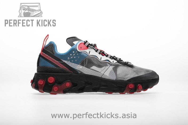 Nike React Element 87 “Blue Chill Solar Red”AQ1090-006 - Image 5