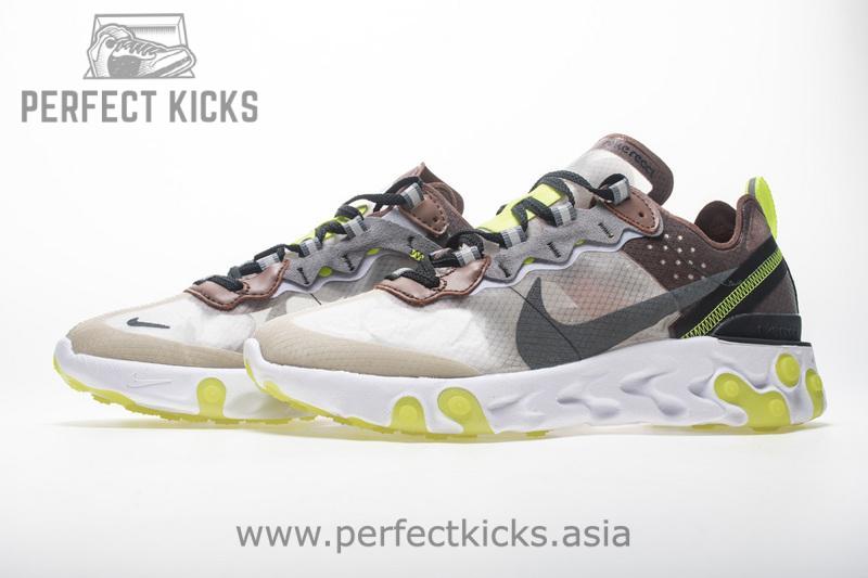 Nike React Element 87 “Brown green” AQ1090-002 - Image 2