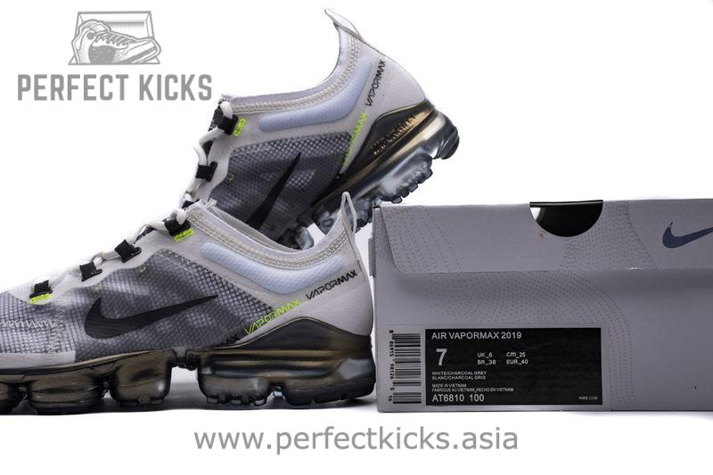 Nike Air VaporMax 2019 White Platinum Tint Lime Blast AT6810-100 - Image 3