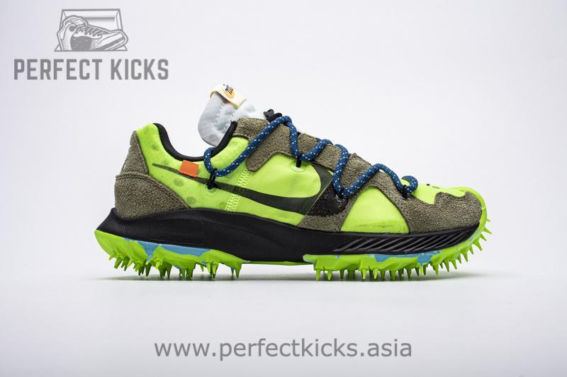 OFF WHITE X Nike Zoom Terra Kiger 5 White Electric Green CD8179-300 - Image 9
