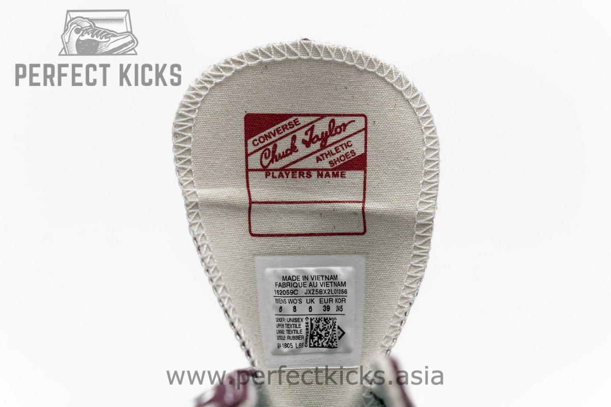 162059C Converse Chuck 70 OX Dark Burgundy Black Egret - Image 10