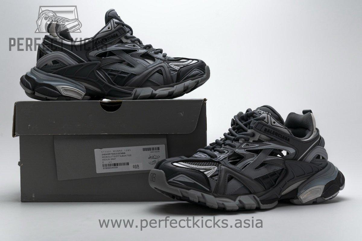 570391 W2GN3 1285 Blenciaga Track 2 Sneaker Medium Grey - Image 2