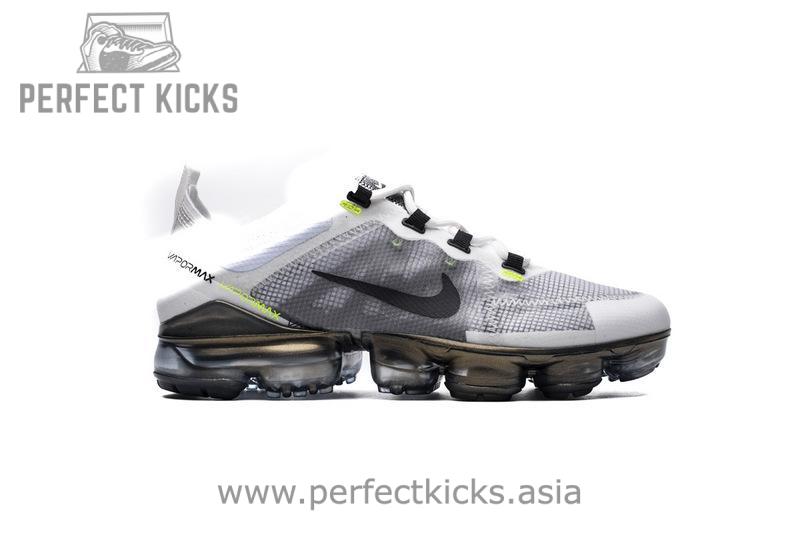 Nike Air VaporMax 2019 White Platinum Tint Lime Blast AT6810-100 - Image 2