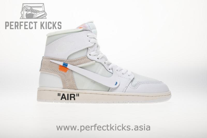 OFF WHITE X Air Jordan 1 AQ0818-100 White - Image 8