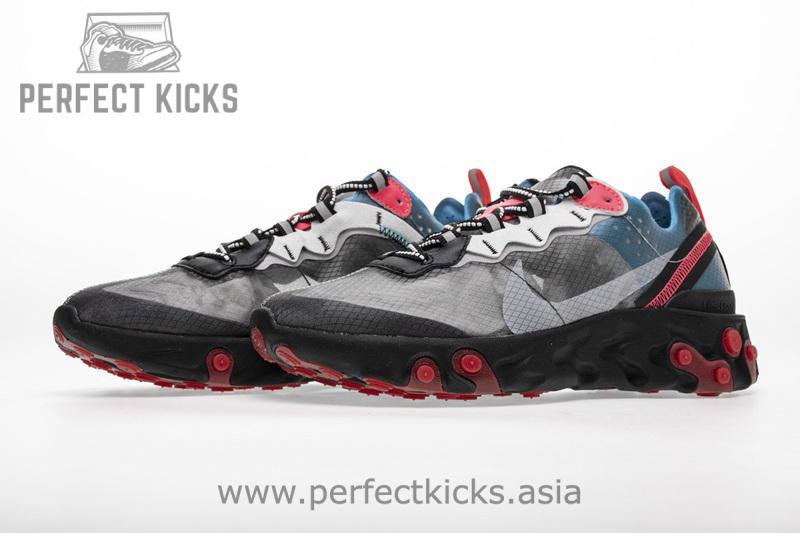 Nike React Element 87 “Blue Chill Solar Red”AQ1090-006 - Image 4