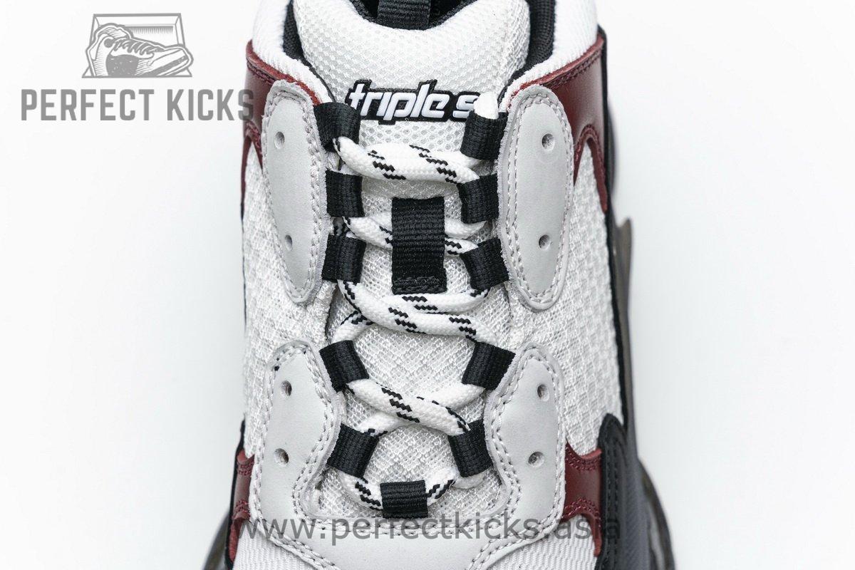 541624 W09O1 2268 Balenciaga Triple S Black Brown Red - Image 8