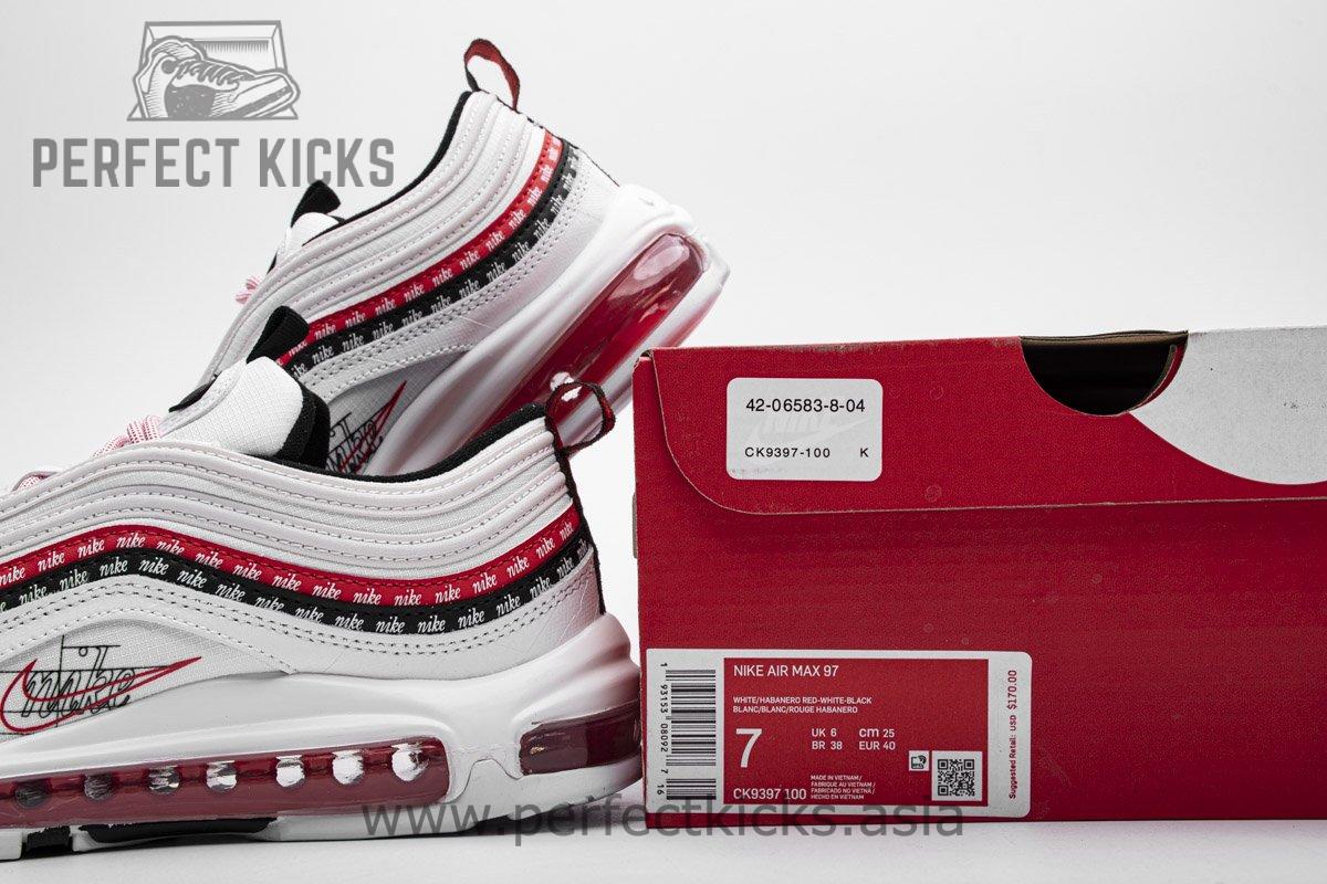 Nike Air Max 97 White University Red CK9397-100 - Image 3