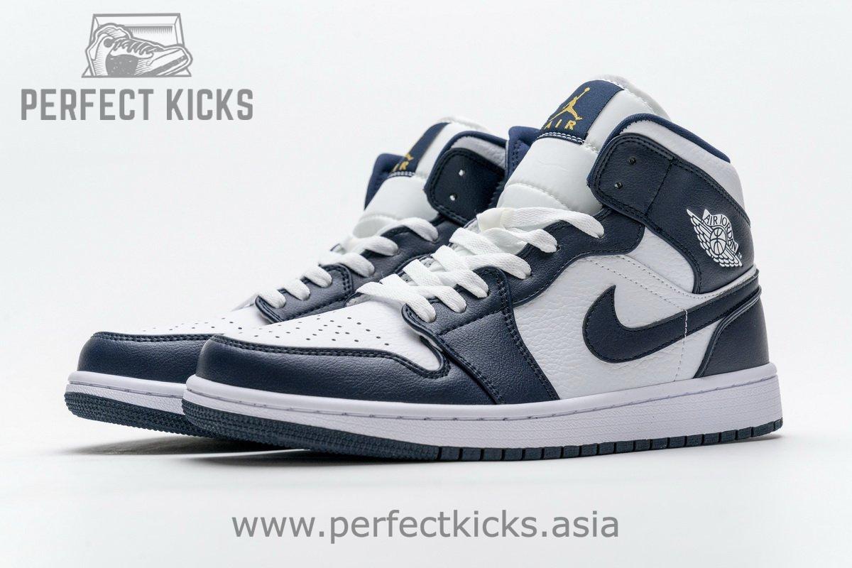 554724-174 Air Jordan 1 Mid Obsidian - Image 7