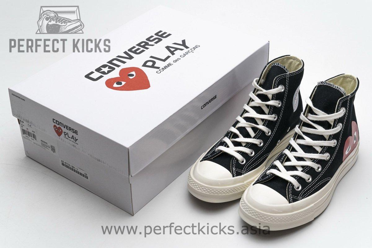 150204C CDG Play x Converse Chuck Taylor All Star 70 High Top - Image 3