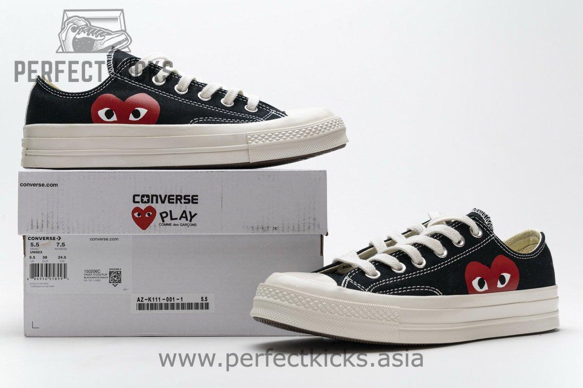 150206C CDG Play x Converse Chuck Taylor All Star 70 OX - Image 2