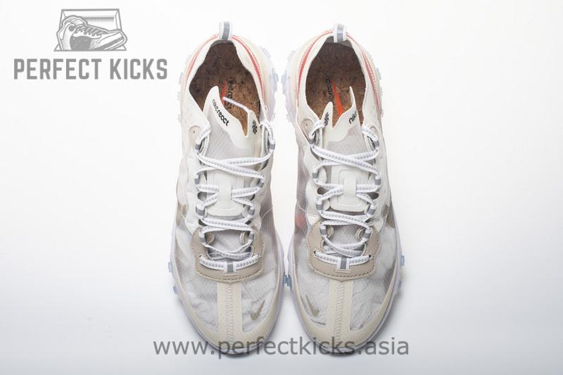 Nike React Element 87 “White Red” AQ1090-100 - Image 2